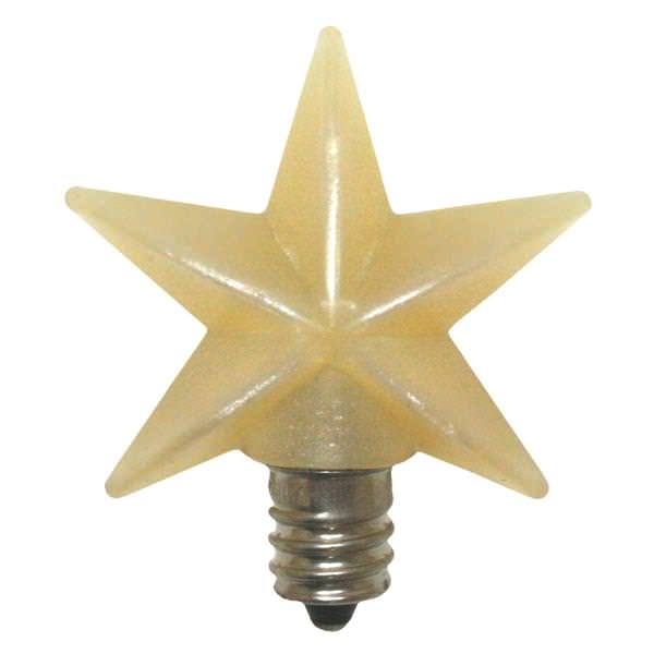 1.5" Medium Star "Warm Glow" Soft Tipped Silicone Candelabra Screw Base